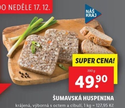 Huspenina šumavská Náš Kraj