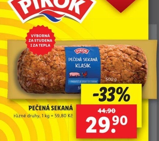 Sekaná pečená Pikok