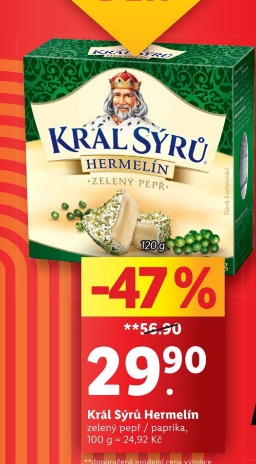 Sýr Hermelín Král sýrů