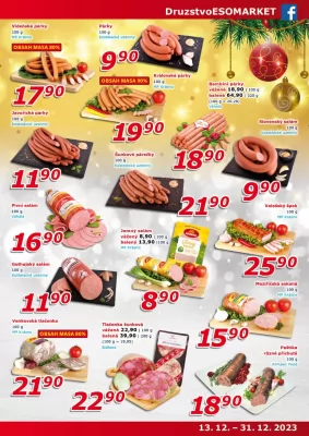 akční leták ESO MARKET 13.12.2023-31.12.2023