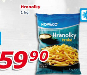 Hranolky mražené Nowaco