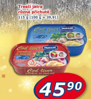 Játra tresčí Nekton