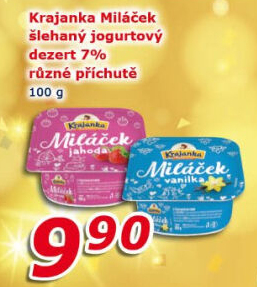 Jogurtový dezert Miláček Krajanka