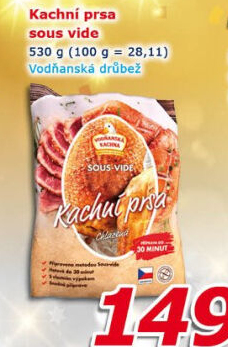 Kachní prsa sous vide Vodňanská kachna
