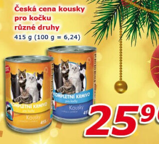 Konzerva pro kočky Česká cena