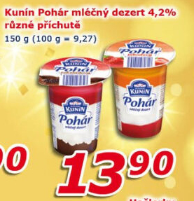 Mléčný Pohár Mlékárna Kunín