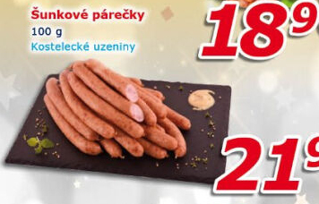 Párečky šunkové Kostelecké uzeniny
