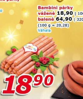 Párky Bambini Váhala