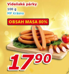 Párky vídeňské Krásno