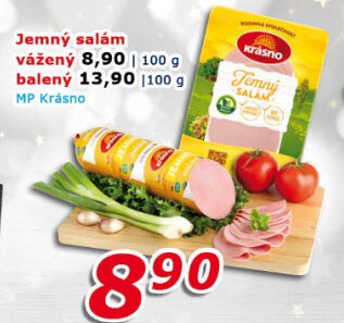 Salám jemný Krásno