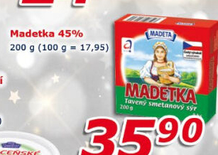 Sýr tavený smetanový Madetka