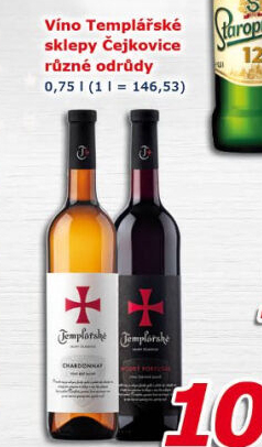 Vína Templářské sklepy Čejkovice