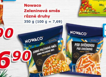 Zeleninová směs mražená Nowaco