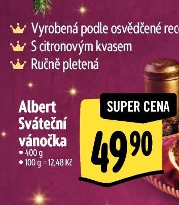 Albert Sváteční vánočka