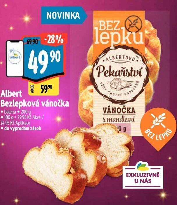 Albert Bezlepková vánočka