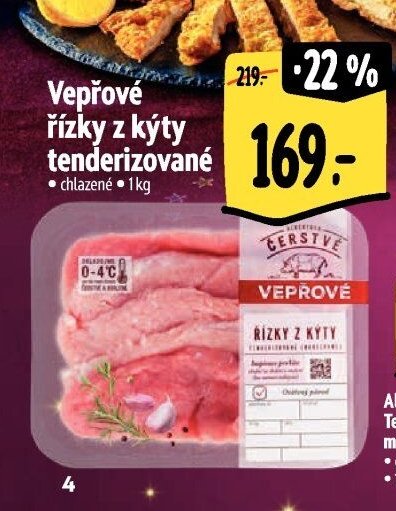 Vepřové řízky z kýty tenderizované