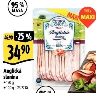 Anglická slanina Česká chuť