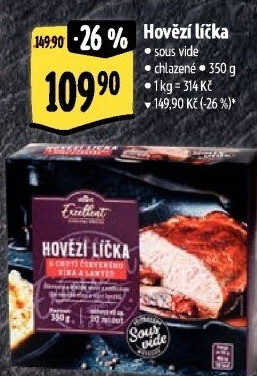 Hovězí líčka Sous vide Albert Excellent