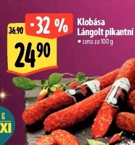 Klobása pikantní Langolt Csabahús