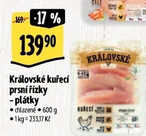 Kuřecí prsní řízky královské Premium Albert