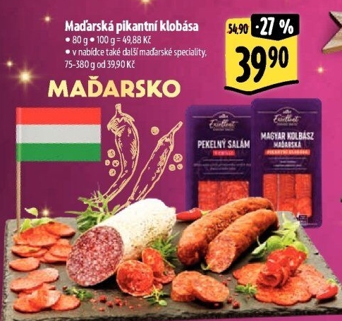 Maďarská klobása pikantní Albert Excellent