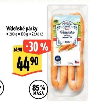 Párky vídeňské Česká chuť