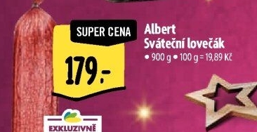 Salám Sváteční lovečák Albert