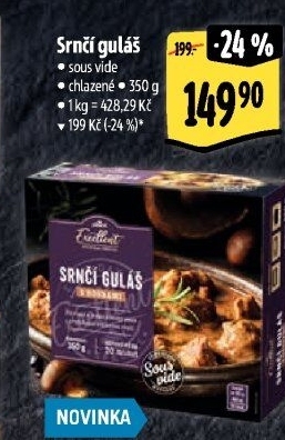 Srnčí guláš Sous vide Albert Excellent