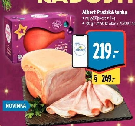 Šunka pražská nejvyšší jakosti Albert