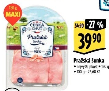 Šunka pražská nejvyšší jakosti Česká chuť