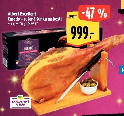 Šunka sušená na kosti Curado Albert Excellent