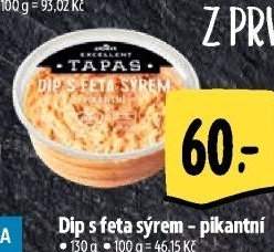 Tapas Dip s feta sýrem Albert Excellent