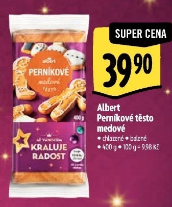 Těsto perníkové medové Albert