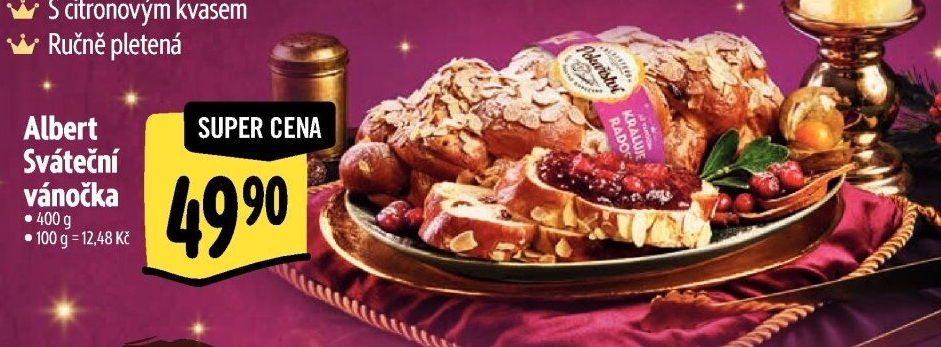 Vánočka sváteční Albert