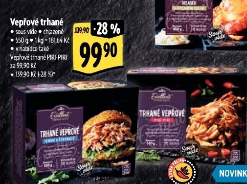 Vepřové trhané maso Sous vide Albert Excellent