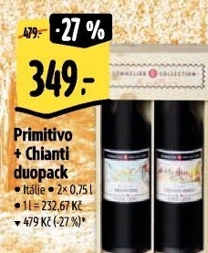 Vína Primitivo + Chianti Sommelier Collection - dárkové balení