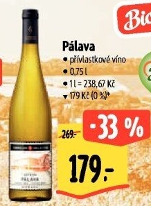 Víno Pálava Sommelier Collection - přívlastkové