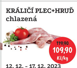 Králičí plec s hrudí