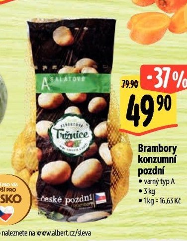 Brambory konzumní pozdní