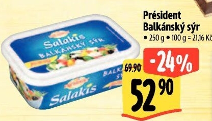 Balkánský sýr Président