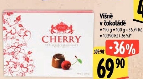 Bonboniéra Višně v čokoládě Cherry Carla