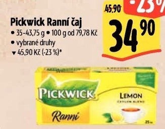 Čaj černý Ranní Pickwick