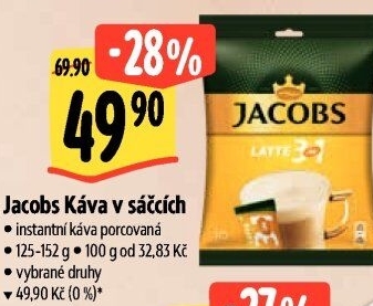 Instantní kávy porcované Jacobs