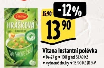 Instantní polévky Vitana