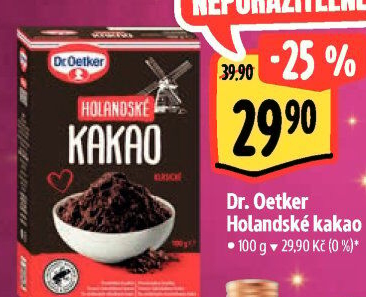 Kakao holandské Dr. Oetker
