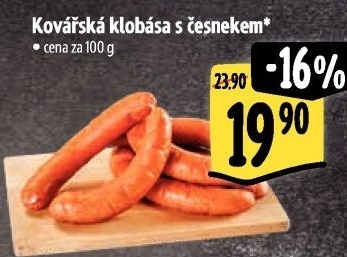 Klobása kovářská s česnekem
