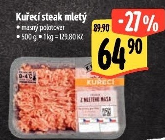 Kuřecí steak mletý Albert