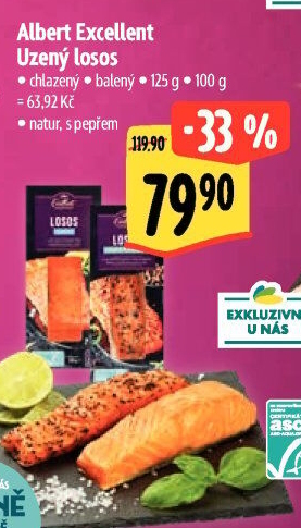 Losos uzený filet Albert Excellent