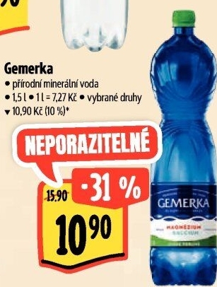 Minerální voda Gemerka