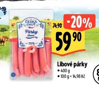 Párky libové Česká chuť